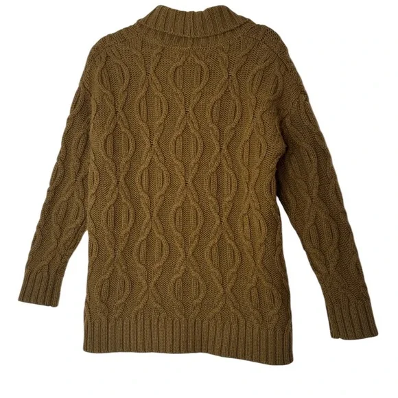 L.L.Bean Cardigan Sweater‎ Women Small Cableknit Cozy Fisherman Outdoor Preppy - Picture 2 of 8